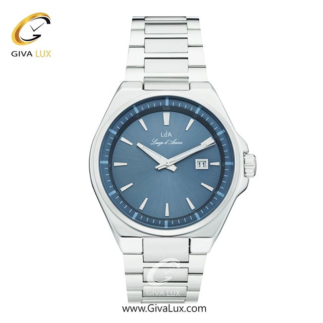 ساعت مچی اورجینال مردانه LdA نقره ای | نقره ای| آبی| کد رفرنس 2500